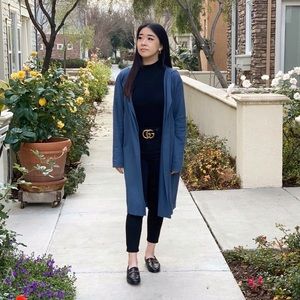 Long Blue Cardigan